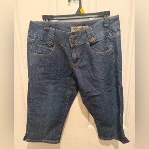 Y2K low rise HiNT denim capri